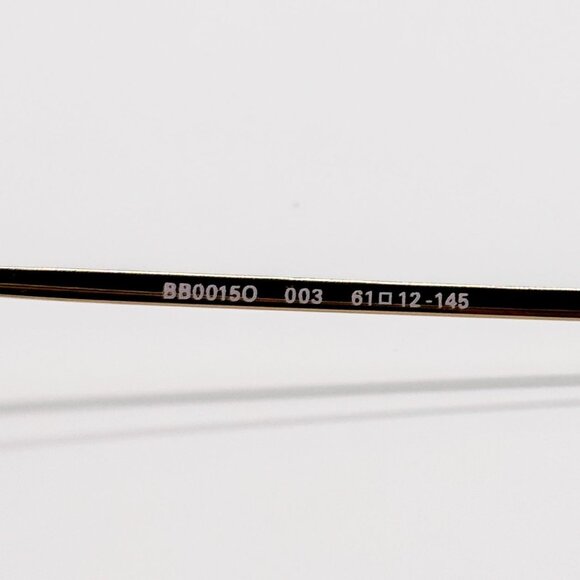 NEW BALENCIAGA EYEGLASSES BB0015O 003 CAT EYE GOLD WOMEN EYEWEAR BALENCIAGA - Picture 6 of 8